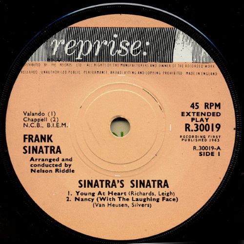 Frank Sinatra – Sinatra's Sinatra (7"EP UK 1963) vg+/vg++ - Image 3