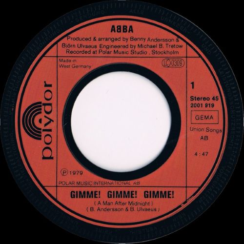 ABBA – Gimme! Gimme! Gimme! (7"si Germany 1979) nm/nm - Image 2