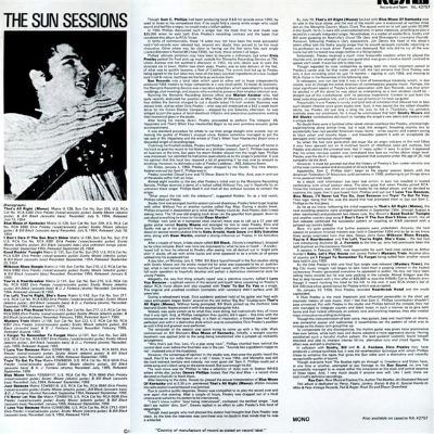 Elvis Presley – The Sun Collection (LP UK 1979, reissue of 1976 original release) vg+/vg++ - Image 2