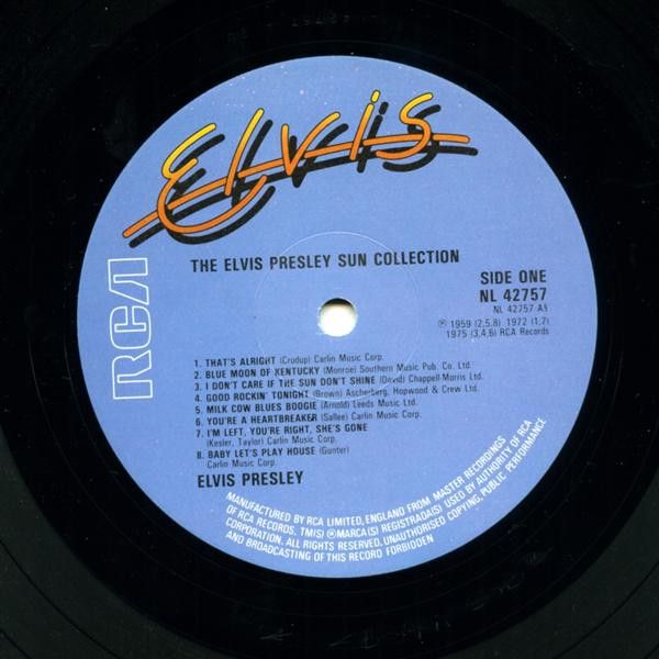 Elvis Presley – The Sun Collection (LP UK 1979, reissue of 1976 original release) vg+/vg++ - Image 3
