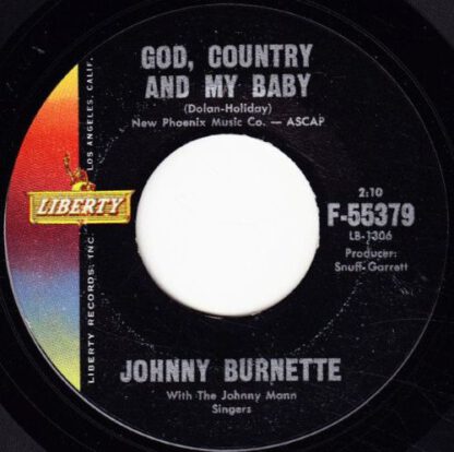 Johnny Burnette ‎– God, Country and My Baby (7"si US 1961) vg++