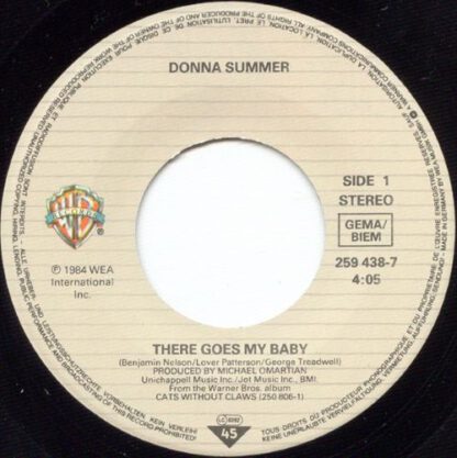Donna Summer ‎– There Goes My Baby (7"si Germany 1984) vg+/vg+ - Image 3