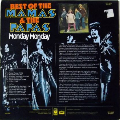 The Mamas & The Papas ‎– Best of The Mamas & The Papas / Monday Monday (LP UK 1974) vg++/vg++ - Image 2