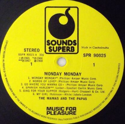 The Mamas & The Papas ‎– Best of The Mamas & The Papas / Monday Monday (LP UK 1974) vg++/vg++ - Image 3