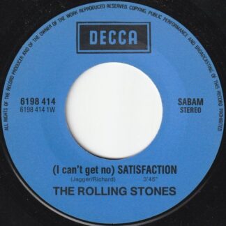 The Rolling Stones - (I Can't Get No) Satisfaction (7"si Belgium 1978 - reissues of 1965 & 1969 original) nm