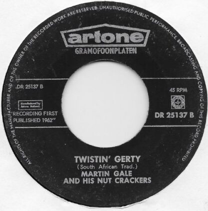 Martin Gale and His Nut Crackers ‎– Nut Rocker (7"si NL 1962) vg+/vg+ - Image 2