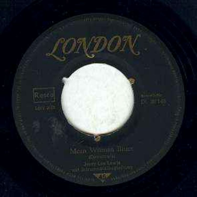 Jerry Lee Lewis – Great Balls of Fire / Mean Woman Blues (7"si Germany 1957) vg+ - Image 2