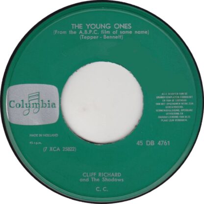 Cliff Richard & The Shadows - The Young Ones / We Say Yeah (7"si NL 1962) vg++ - Image 2