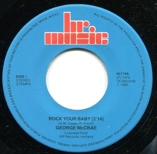 George McCrae – Rock Your Baby / I Can't Leave You Alone (7"si NL 1985) - Image 3