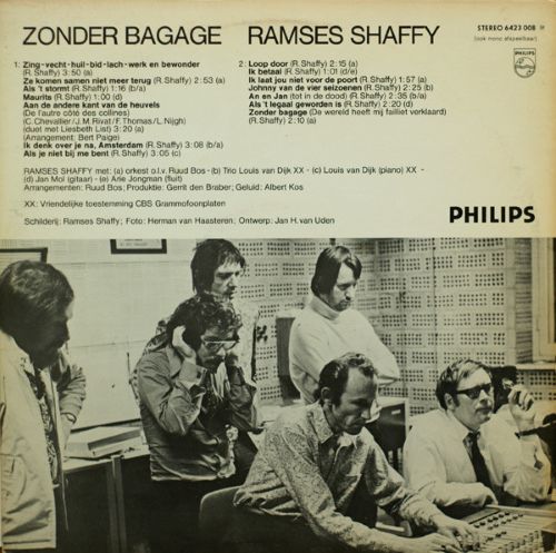 Ramses Shaffy – Zonder Bagage (LP NL 1970) nm/vg+++ - Image 2