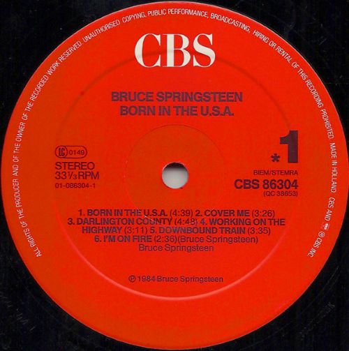 Bruce Springsteen – Born In The U.S.A. (LP NL 1984) nm/nm - Image 5