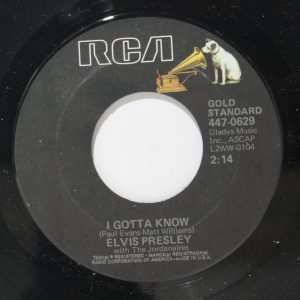 Elvis Presley – Are You Lonesome Tonight? / I Gotta Know (7"si US 1977) RCA's Gold Standard Series nm/nm - Image 2