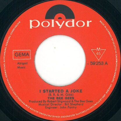 Bee Gees ‎– I Started a Joke (7"si NL 1969) Rare label variation! nm/vg - Image 2