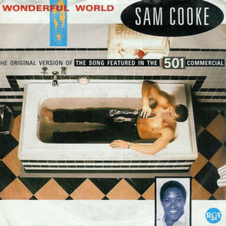 Sam Cooke ‎– Wonderful World / Chain Gang (7"si Germany 1986 Levi's 501 re-release) vg+/vg++