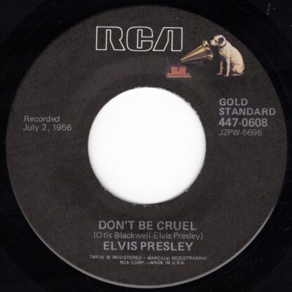 Elvis Presley ‎– Hound Dog / Don't Be Cruel (7"si US 1989) RCA's Gold Standard Series nm/nm - Image 2