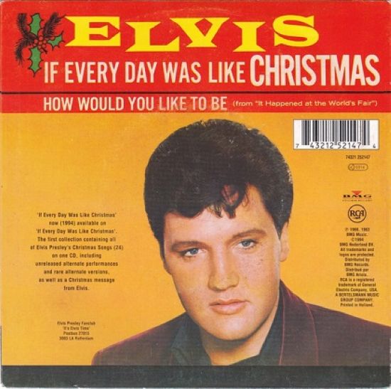 Elvis Presley – If Every Day Was Like Christmas (7"si NL 1994 reissue) vg++/nm - Image 2