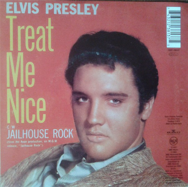 Elvis Presley – Jailhouse Rock / Treat Me Nice (7"si NL 1994 reissue) nm/nm - Image 2