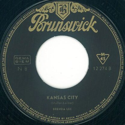 Brenda Lee ‎– As Usual / Kansas City (7"si Germany 1964) vg++ - Image 2
