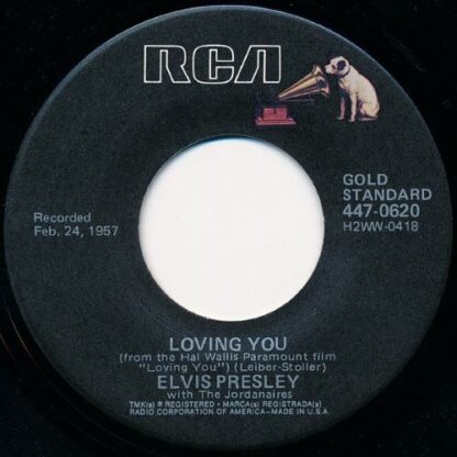 Elvis Presley ‎– (Let Me Be Your) Teddy Bear / Loving You  (7"si US 1977) RCA's Gold Standard Series nm/nm - Image 2