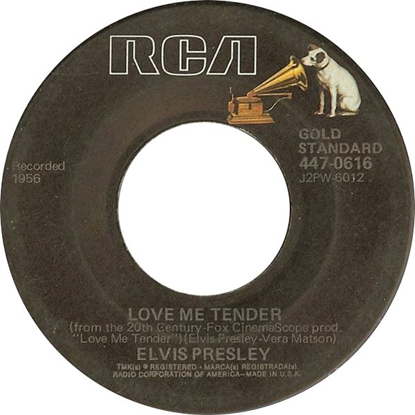 Elvis Presley – Love Me Tender / Anyway You Want Me (7"si US 1977) RCA's Gold Standard Series nm/nm