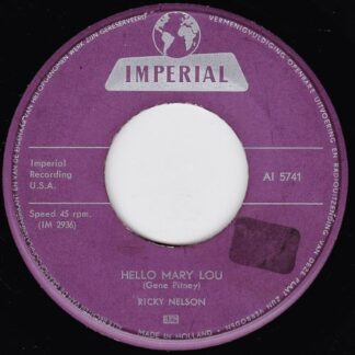 Ricky Nelson – Hello Mary Lou / Travelin' Man (7"si NL 1961) vg++