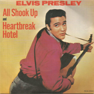 Elvis Presley ‎– All Shook Up / Heartbreak Hotel (7"si UK 1977, reissue) vg+/vg++