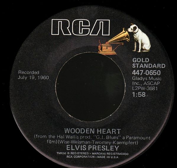 Elvis Presley – Puppet on a String / Wooden Heart (7"si US 1977) Gold Standard Series nm/vg+ - Image 2