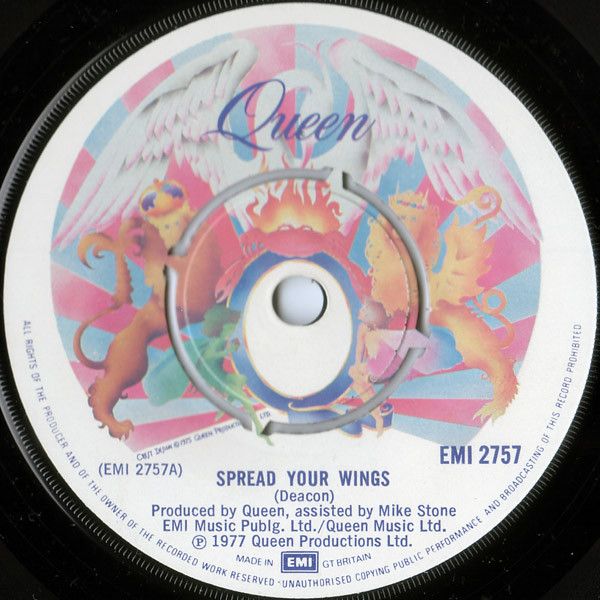 Queen – Spread Your Wings / Sheer Heart Attack (7"si UK 1978) nm/vg+ - Image 3