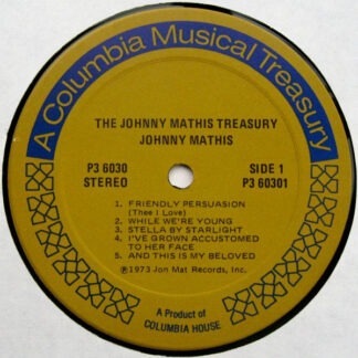 Johnny Mathis ‎– The Johnny Mathis Treasury (LP US 1973) Part of 6lp boxset/ lp #3 vg++
