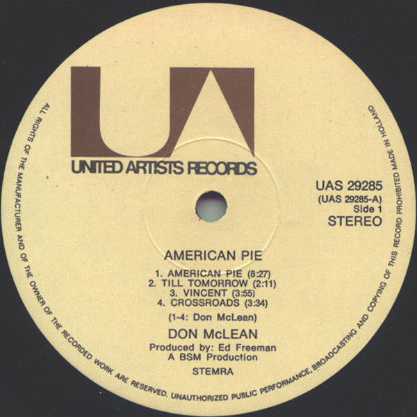 Don McLean – American Pie (LP NL 1971) vg++/vg++ - Image 3