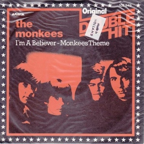 The Monkees – I'm a Believer / Monkees Theme (7"si NL 1980) Arista's "Original Double Hit"-series nm/g+