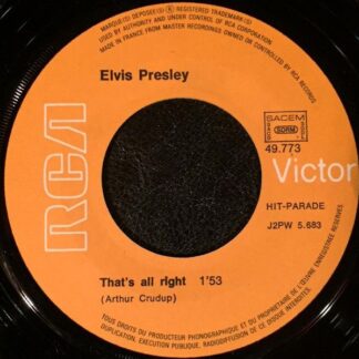 Elvis Presley ‎– That's All Right / Blue Moon of Kentucky (7"si France 1971 reissue) vg+