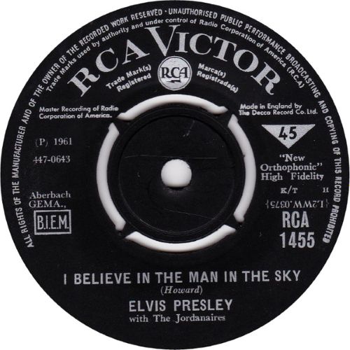 Elvis Presley – Crying In The Chapel (7"si UK 1965) vg++ - Image 2