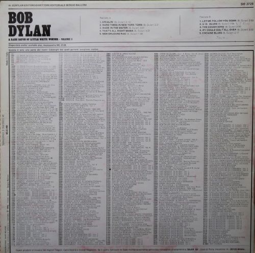 Bob Dylan – A Rare Batch of Little White Wonder - Volume 2 (LP Italy 1981) vg++/vg++ - Image 2