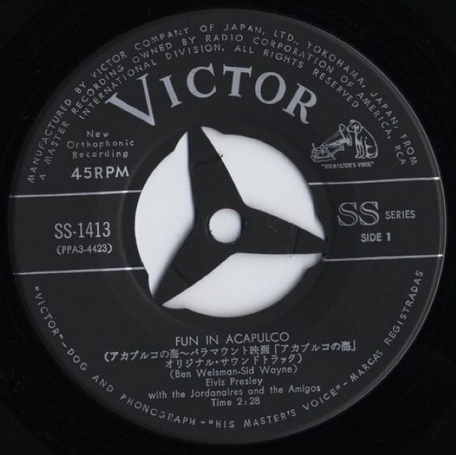 Elvis Presley – Fun in Acapulco / Marguerita (7"si Japan 1964) vg/vg+) - Image 4