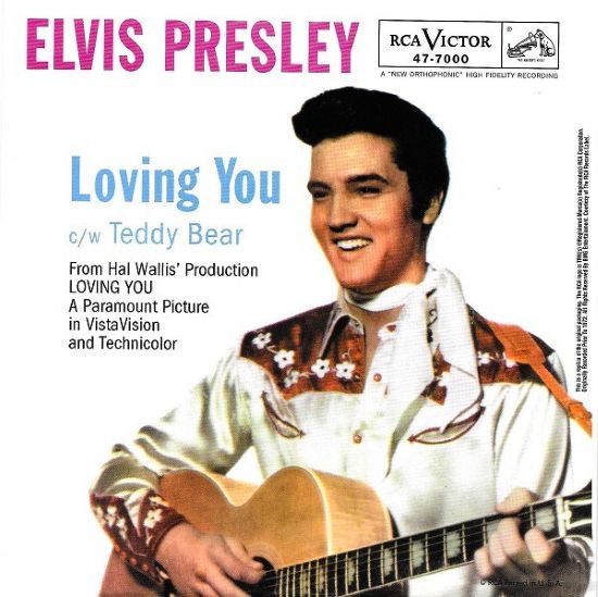 Elvis Presley – (Let Me Be Your) Teddy Bear / Loving You (7"si US 2001) Red Vinyl! nm/nm - Image 2