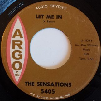 The Sensations ‎– Let Me In (7"si US 1961) vg++