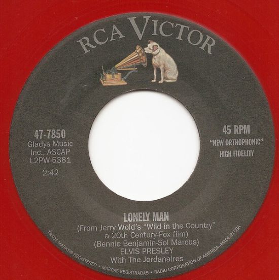 Elvis Presley – Surrender / Lonely Man (7"si US 2001) Red Vinyl! nm/mint - Image 4