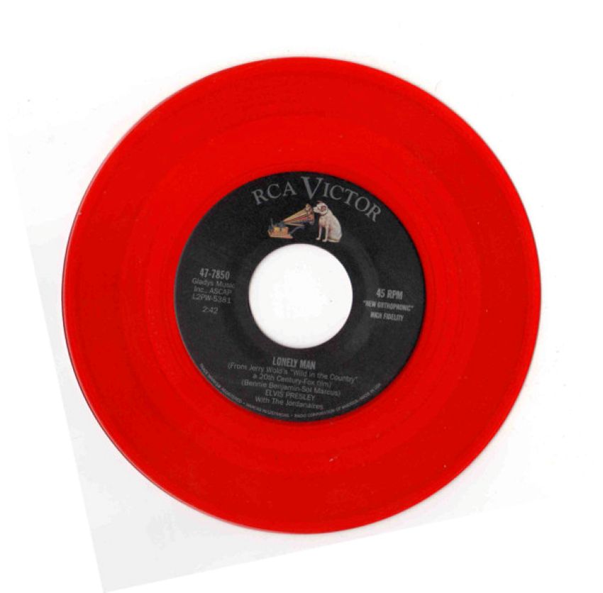 Elvis Presley – Surrender / Lonely Man (7"si US 2001) Red Vinyl! nm/mint - Image 5