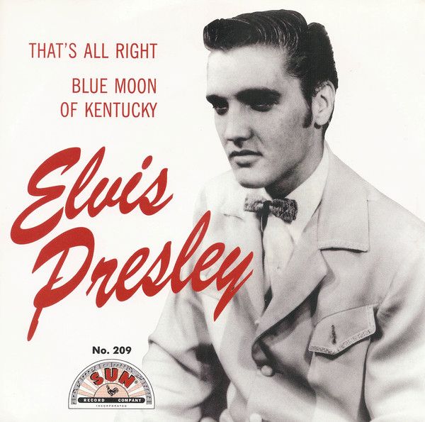 Elvis Presley – That's All Right / Blue Moon of Kentucky (7"si US 2001) Red Vinyl! mint/nm