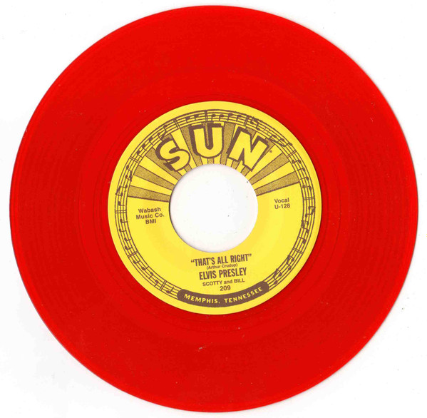 Elvis Presley – That's All Right / Blue Moon of Kentucky (7"si US 2001) Red Vinyl! mint/nm - Image 4