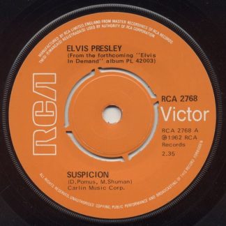 Elvis Presley – Suspicion / It's a Long Lonely Highway (7"si UK 1976) g+
