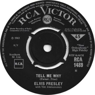 Elvis Presley – Tell Me Why / Puppet on a String (7"si UK 1965) vg