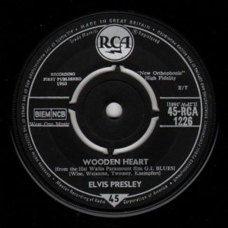 Elvis Presley - Wooden Heart (7"si UK 1961) vg+/vg+